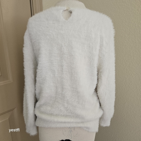 Anthropologie Aubade Rosie Neira fuzzy sweater pullover M - Picture 5 of 7